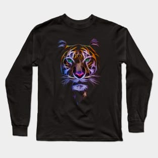 Cyber Tiger Art Long Sleeve T-Shirt